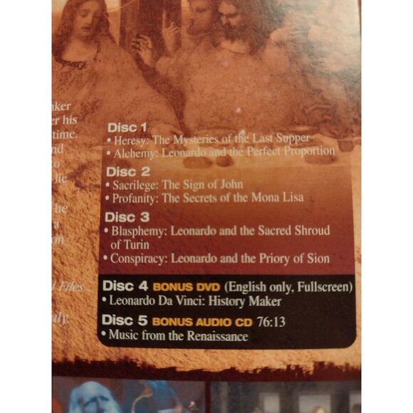 The Da Vinci Files (DVD, 2008, 5-Disc Set, Digipak) Includes 4 Disks ONLY - Picture 9 of 9